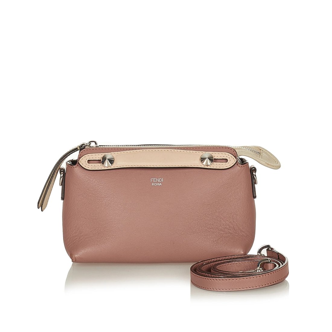 FENDI By The Way: Pink Leather. Size 18 x 12 x 8 cm