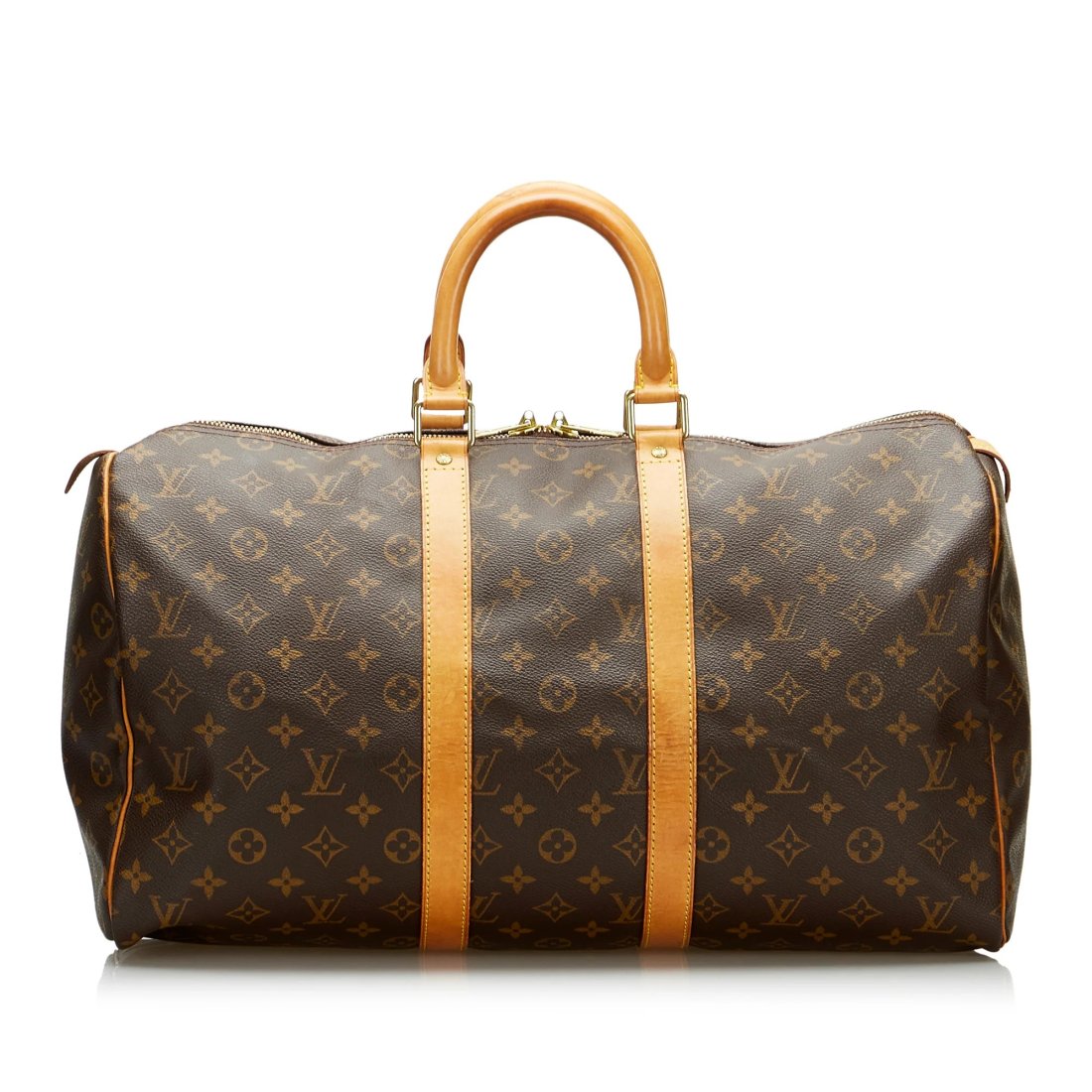 LOUIS VUITTON Keepall 45: Monogram Canvas. Size 45 x 27 x 20 cm