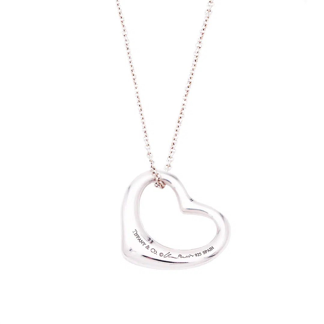 TIFFANY & CO. Open Heart Necklace (1 of 4)