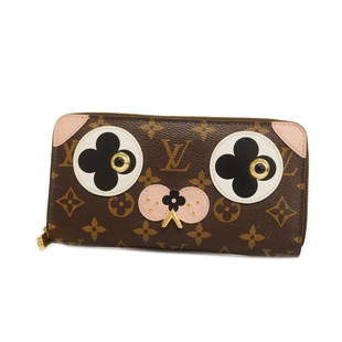 LOUIS VUITTON Wallet Dog: Monogram Canvas. Size 10.5 x 19.5 x 2 cm