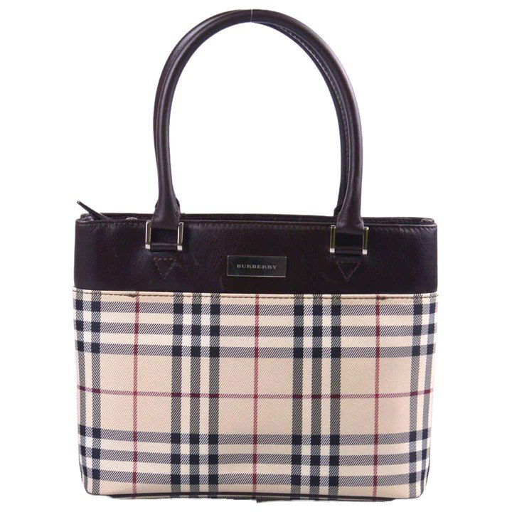 BURBERRY Mini Bag: Coated Canvas and Leather. Size 25 x 18 x 7 cm