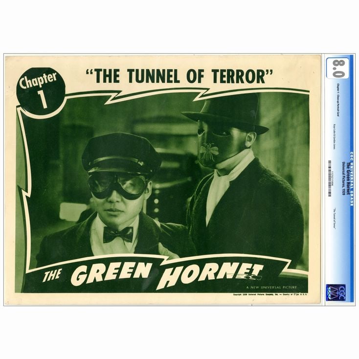 THE GREEN HORNET - CGC Graded Lobby Card (11" x 14"); Very Fine (1 of 1)