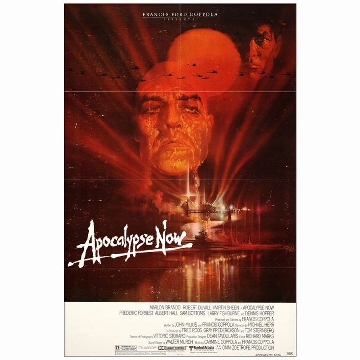 APOCALYPSE NOW - One-Sheet (27" x 41"); Very Fine Folded: APOCALYPSE NOW One-Sheet (27" x 41") Very Fine Folded; Artist Bob Peak United Artists, 1979 Artist Bob Peak created a slew of amazing posters, but none more captivatin
