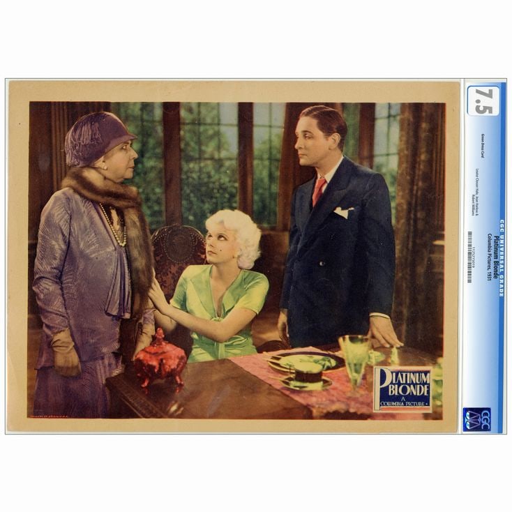 PLATINUM BLONDE - CGC Graded Lobby Card (11" x 14"); Very Fine- (1 of 1)