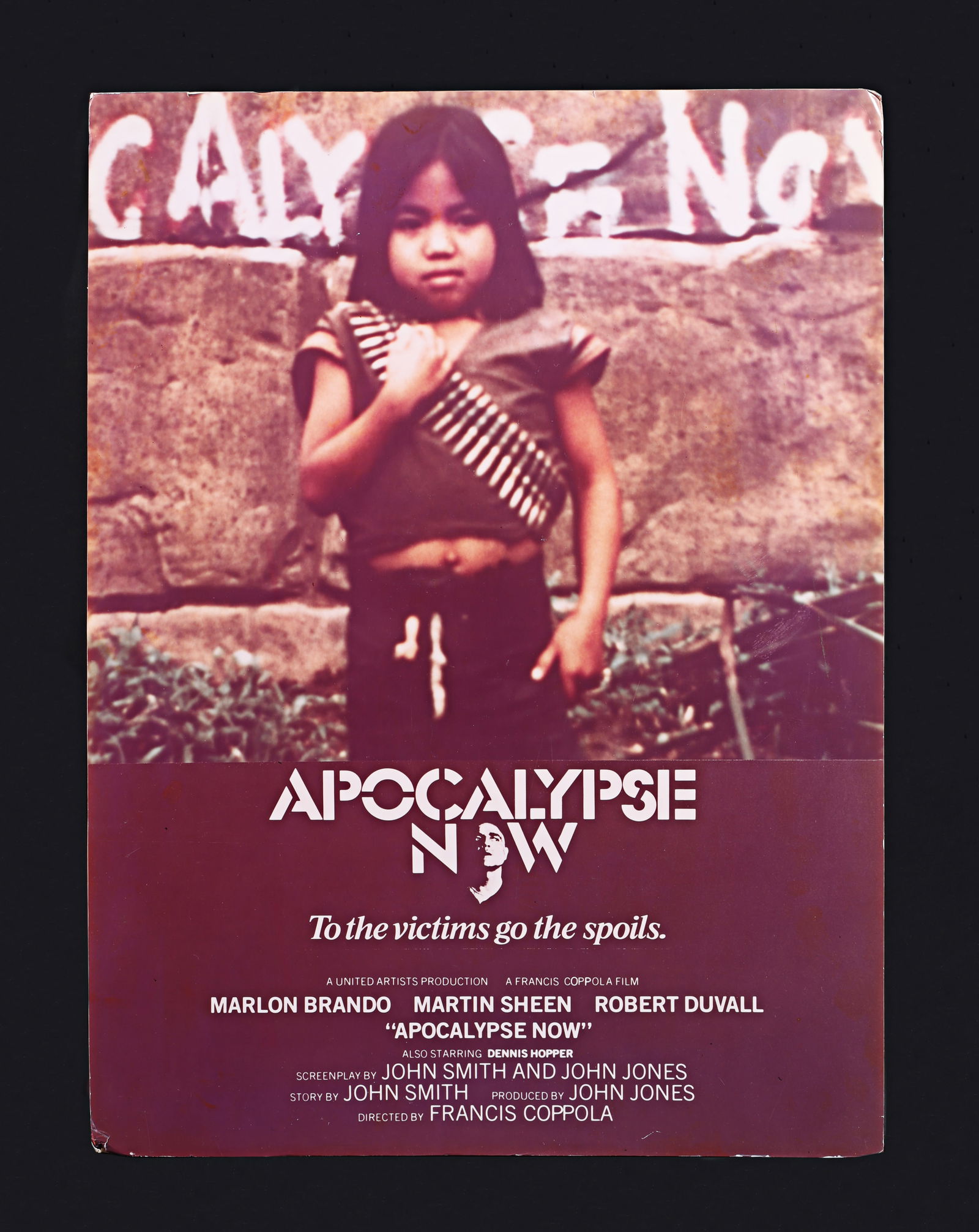 APOCALYPSE NOW (1979) - David Frangioni Collection: Original Concept Artwork, 1979: An unused concept poster design for Francis Ford Coppola's hard-hitting Vietnamese war epic Apocalypse Now (1979). While the studio eventually settled on Bob Peak's artwork for the poster campaign, th
