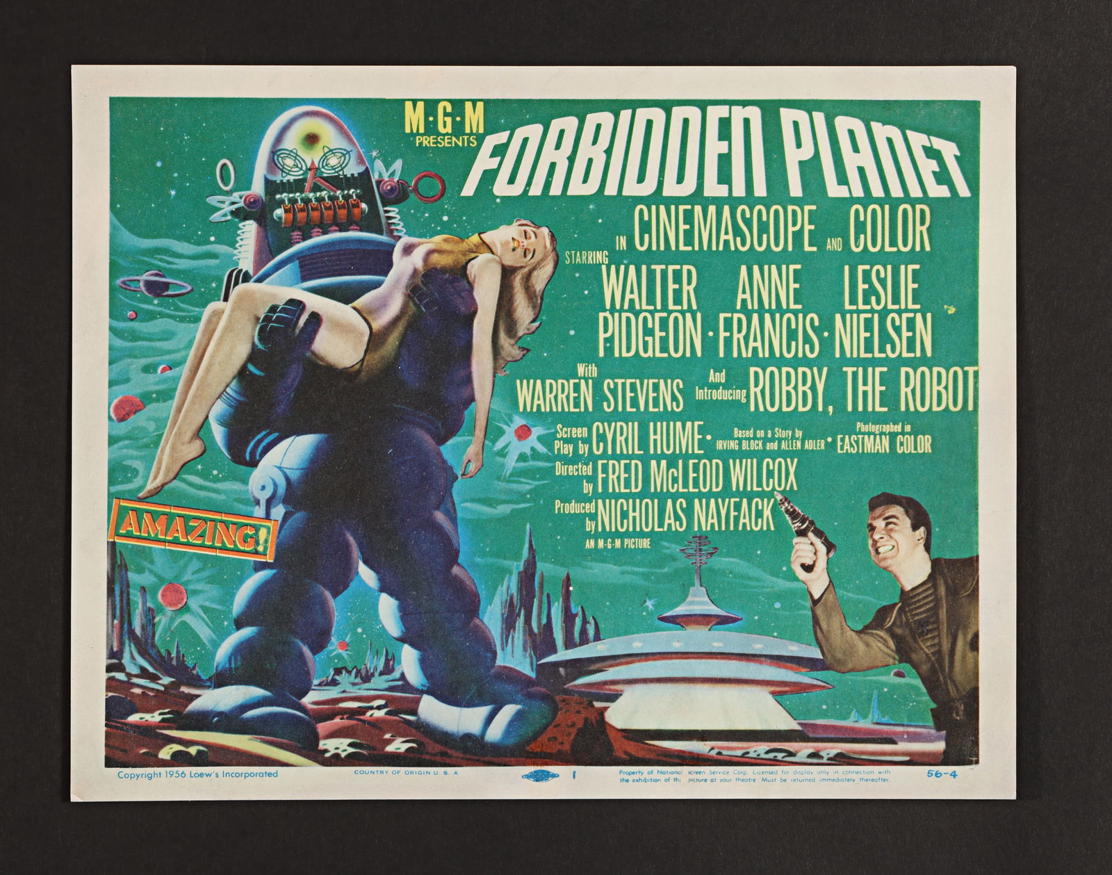 FORBIDDEN PLANET (1956) - US Title Lobby Card, 1956 (1 of 1)
