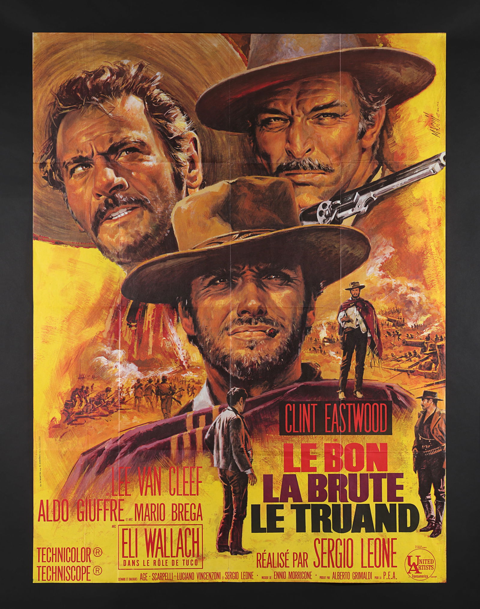THE GOOD, THE BAD AND THE UGLY (1966) - French Grande, circa 1970s (1 of 1)