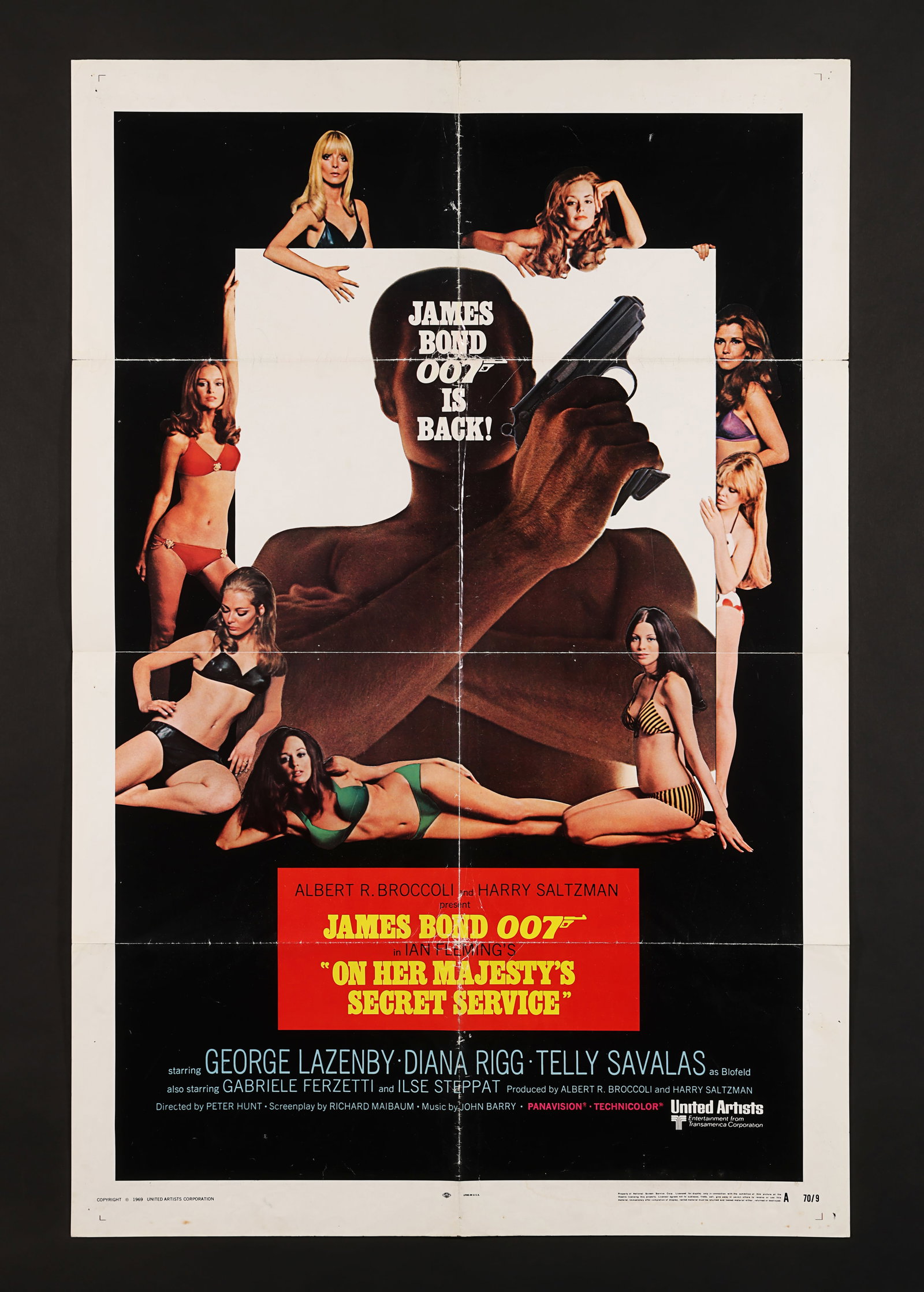JAMES BOND: ON HER MAJESTY'S SECRET SERVICE (1969) - Carter-Jones Collection: Two US One-Sheets, (1 of 2)