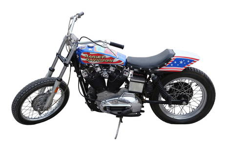 VIVA KNIEVEL! (1976) - Evel Knievel's Custom 1976 Harley Davidson XLCH 1000 Sportster Motorcycle: VIVA KNIEVEL! (1976) - Evel Knievel's Custom 1976 Harley Davidson XLCH 1000 Sportster Motorcycle - Evel Knievel's Custom 1976 Harley Davidson XLCH 1000 Sportster motorcycke from Gordon Douglas' Viva K