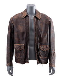 INDIANA JONES AND THE TEMPLE OF DOOM (1984) - Indiana Jones' Screen-Matched Stunt Leather Jacket