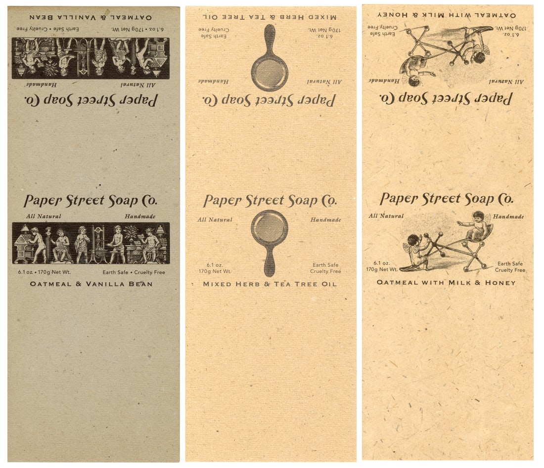 FIGHT CLUB (1999) - Set of Three Paper Street Soap Company Wrappers (1 of 8)