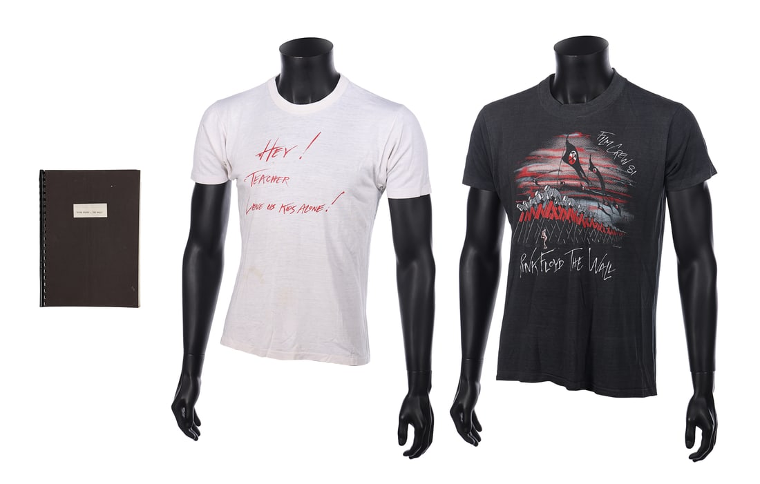 PINK FLOYD: THE WALL (1982) - Draft Script with Pair of Crew T-Shirts (1 of 12)