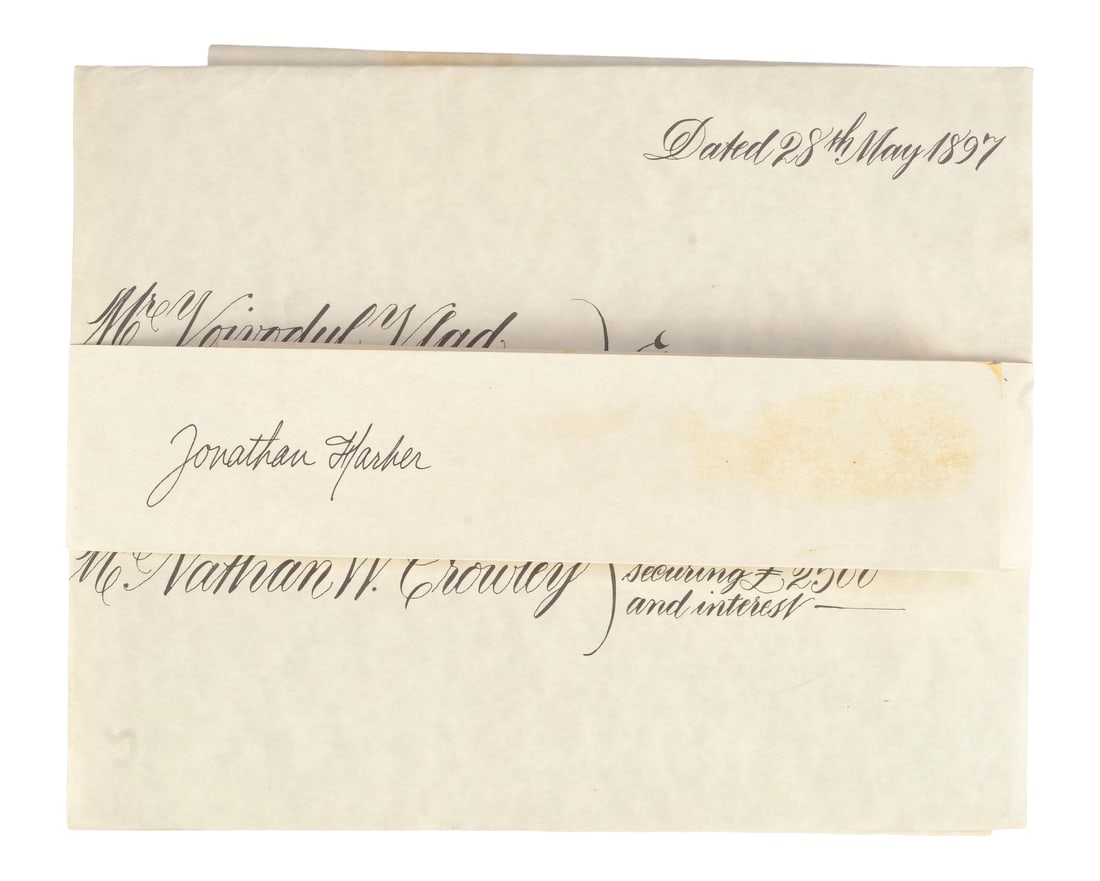 BRAM STOKER'S DRACULA (1992) - Indenture Certificate from Vlad Dracula (1 of 7)