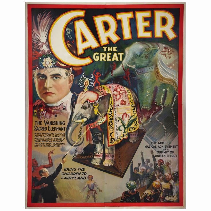 CARTER THE GREAT - Eight Sheet (80" x 104"); Very Fine- on Linen (1 of 1)