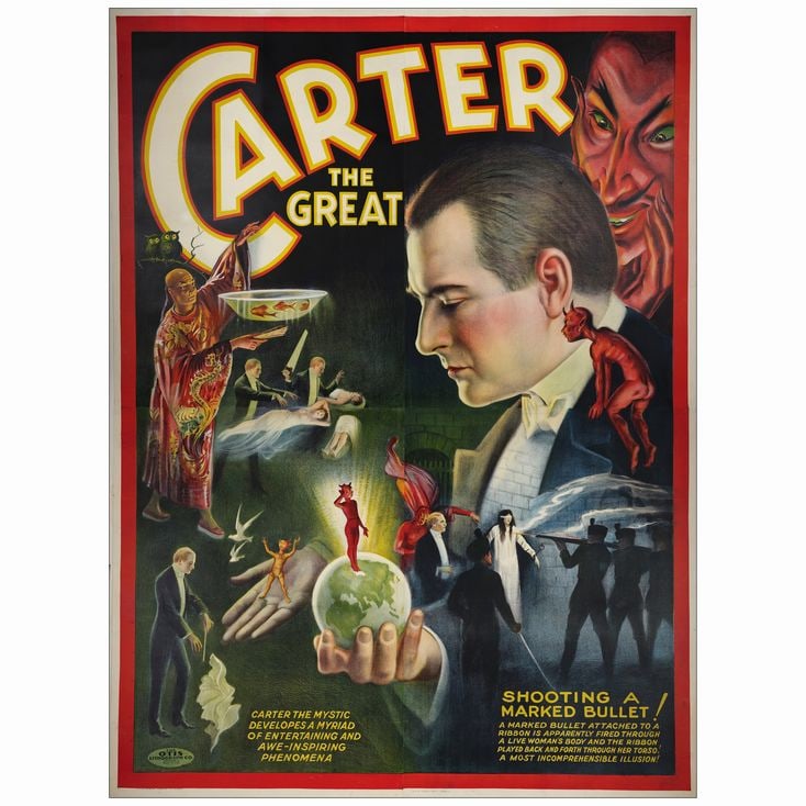 CARTER THE GREAT - Eight Sheet (80" x 104"); Very Fine on Linen (1 of 1)