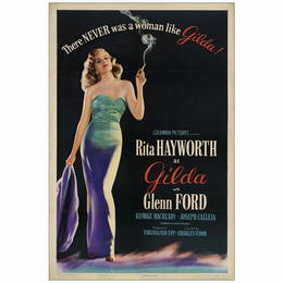 GILDA - One Sheet  (27" x 41"); Style B; Very Fine- on Linen