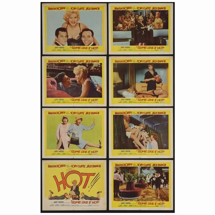 SOME LIKE IT HOT - Lobby Card Set of (8) (11" x 14"); Very Fine (1 of 1)