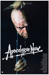 APOCALYPSE NOW - Art Print  (24" x 36"); 163/425; Very Fine+ Rolled: APOCALYPSE NOW Art Print (24" x 36"); 163/425 Very Fine+ Rolled; Artwork by Bob Peak Mondo, 2022 This beautiful screenprint is Bob Peak's artwork for the German poste