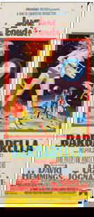 BARBARELLA - Australian Daybill (13" x 30"); Fine- Folded: BARBARELLA Australian Daybill (13" x 30") Fine- Folded Paramount, 1968 Three corners have had torn tack hole paper loss. Small spot of staining above the title, and ink bleeds through behind the