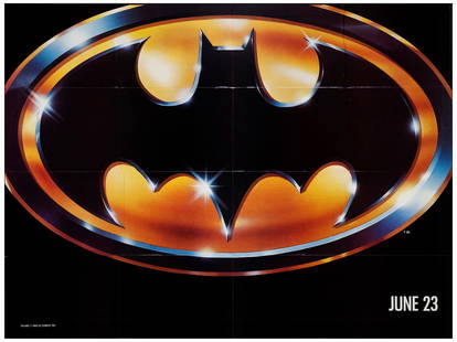 BATMAN - Subway (59" x 44.5"); Near Mint Folded: BATMAN Subway (59" x 44.5") Near Mint Folded; Artwork by Bill Garland Warner Bros., 1989 This is a very scarce format for the Tim Burton retelling of the Super Hero fantasy thriller. A poster