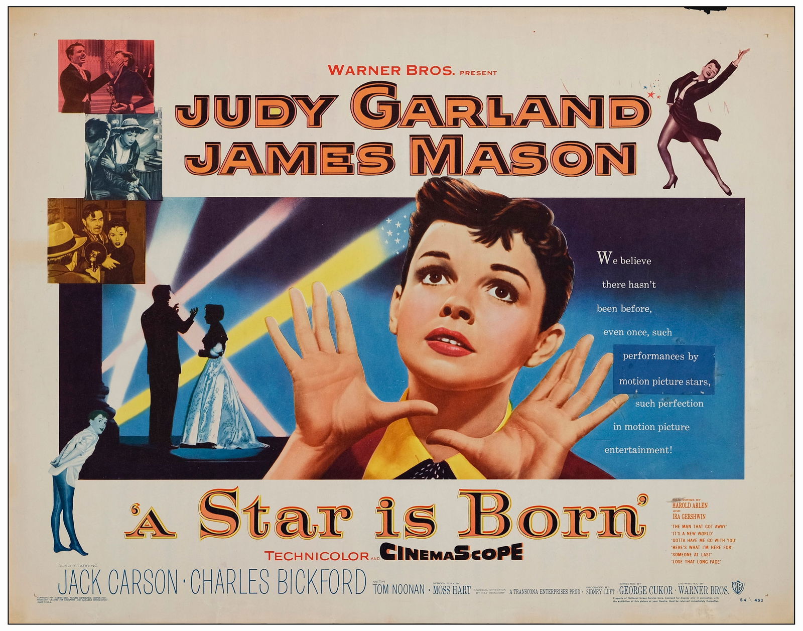 A STAR IS BORN - Half Sheet (22" x 28"); Fine+ Rolled (1 of 1)