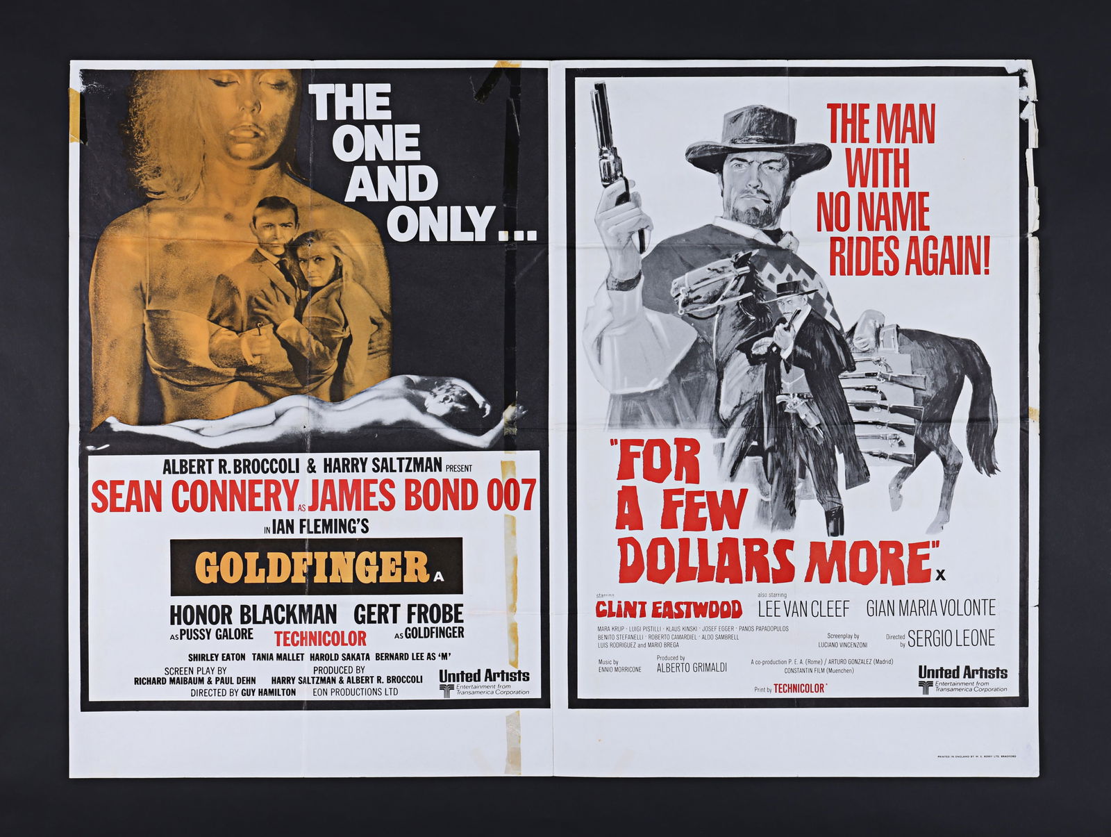 JAMES BOND: GOLDFINGER (1964) / FOR A FEW DOLLARS MORE (1965) - David Frangioni Collection: Double B (1 of 1)