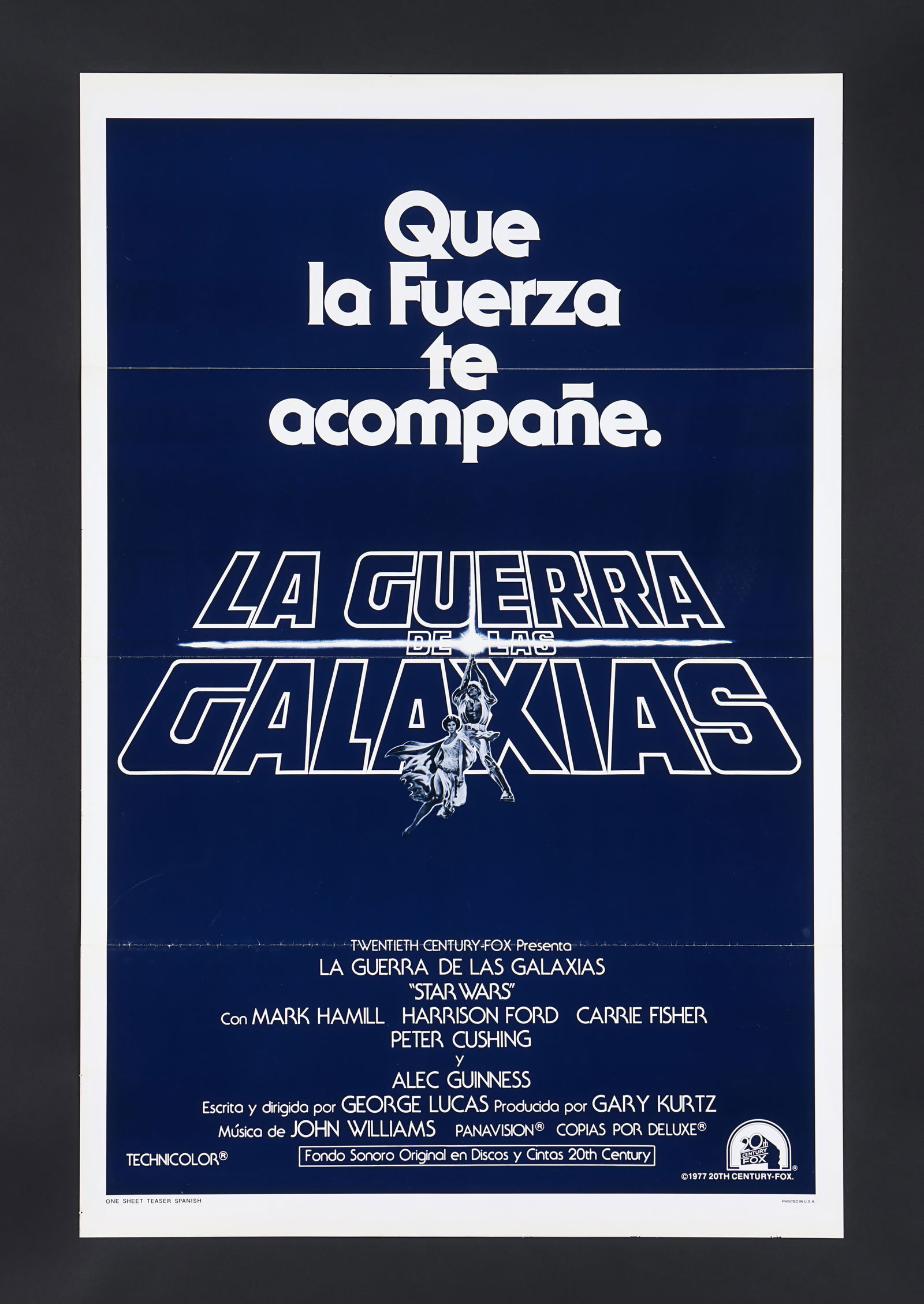 STAR WARS: A NEW HOPE (1977) - David Frangioni Collection: US Spanish Teaser One-Sheet, 1977 (1 of 1)