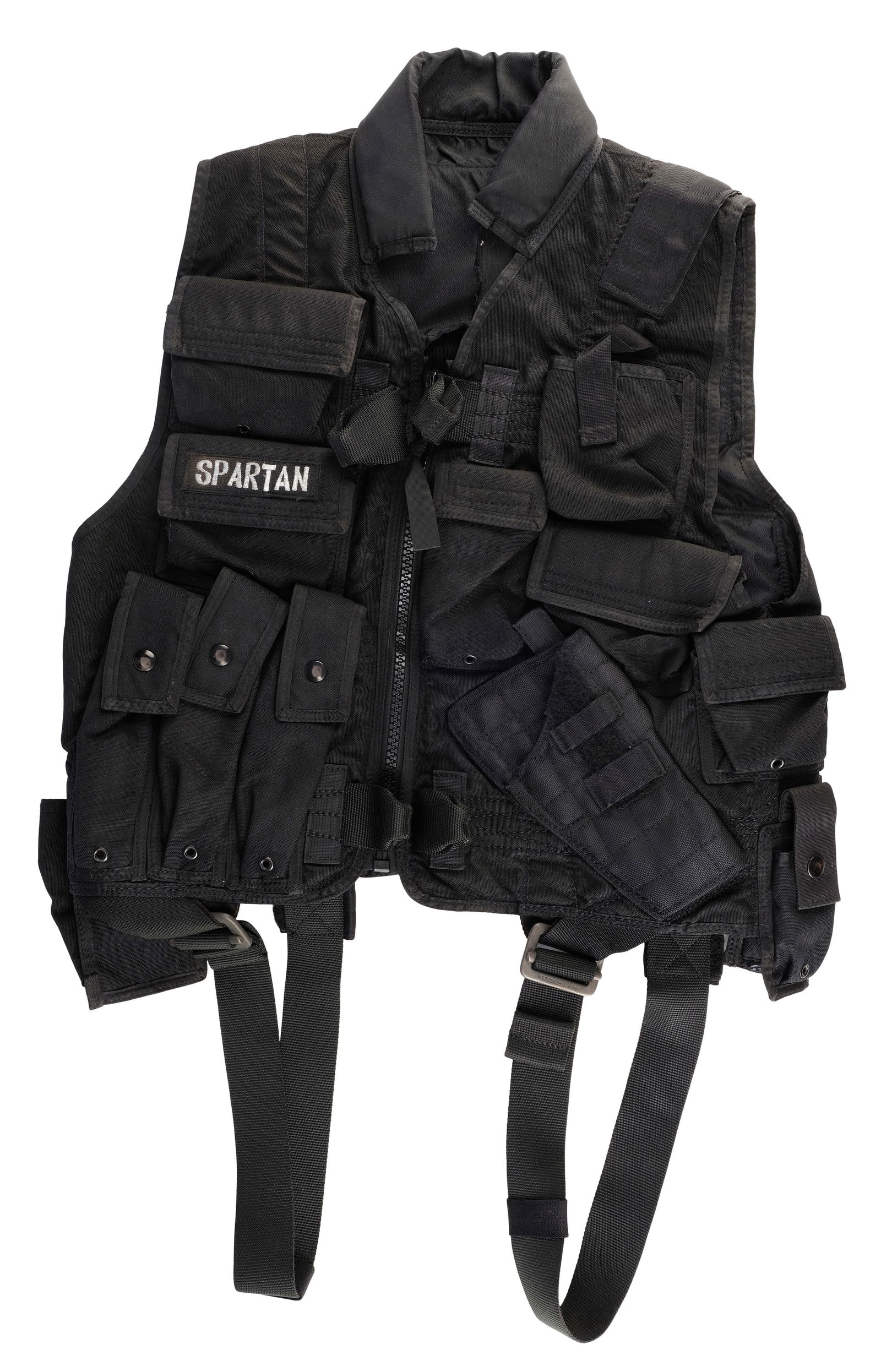 DEMOLITION MAN (1993) - John Spartan's (Sylvester Stallone) Tactical Vest: DEMOLITION MAN (1993) - John Spartan's (Sylvester Stallone) Tactical Vest - John Spartan's (Sylvester Stallone) tactical vest from Marco Brambilla's Demolition Man. Detective Spartan wore his vest as