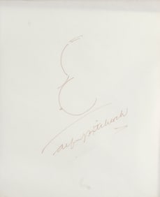 ALFRED HITCHCOCK - Framed Alfred Hitchcock's Autograph and Signature Caricature