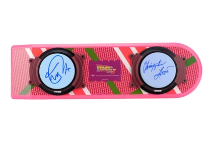 BACK TO THE FUTURE PART II (1989) - Michael J. Fox and Christopher Lloyd-Autographed Hoverboard