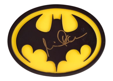 BATMAN (1989) - Michael Keaton-Autographed Batsuit Chest Emblem Replica