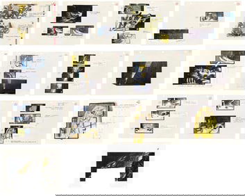 BATMAN RETURNS (1992) - Set of 13 Printed Annotated Storyboards