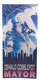 BATMAN RETURNS (1992) - Oswald Cobblepot (Danny DeVito) 62" x 29" Mayoral Campaign Poster