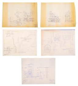 BEETLEJUICE (1988) - Set of Five Printed Set Blueprints