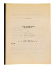 BEETLEJUICE (1988) - Bound Second Draft Script