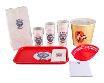 BETTER CALL SAUL (T.V. SERIES, 2015-2022) - Set of Los Pollos Hermanos-Branded Tableware