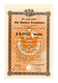 BEVERLY HILLS COP (1984) - German Bearer Bond