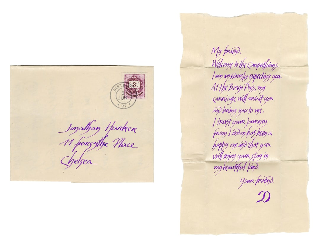 BRAM STOKER'S DRACULA (1992) - Dracula's (as played by Gary Oldman) Letter to Jonathan Harker (as (1 of 3)