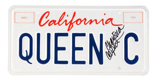 BUFFY THE VAMPIRE SLAYER (1997-2003) - Charisma Carpenter-Autographed Cordelia Chase's License Plate