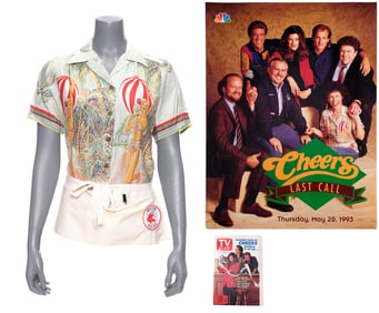 CHEERS (T.V. SERIES 1982-1993) - Carla Tortelli's (Rhea Perlman) Shirt, Bar Apron, and Accessories