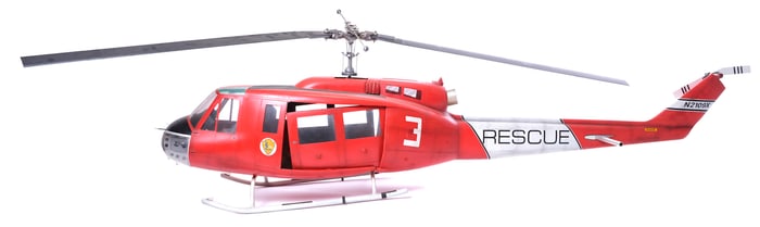 CLIFFHANGER (1993) - Rocky Mountain Rescue Helicopter Model Miniature Replica