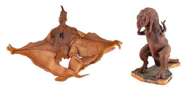 CLIFFORD (1994) - Flying Pterodactyl Puppet and Tyrannosaurus Reference Maquette