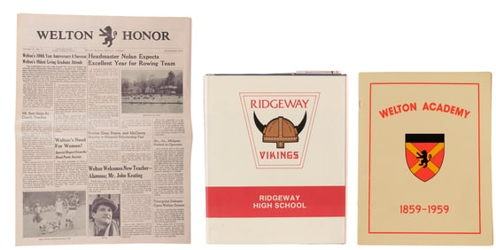 DEAD POETS SOCIETY (1989) - Production-Made "Welton Welcomes New Teacher" Welton Honor Newspaper