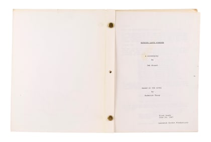 DIE HARD (1988) - Bound "Nothing Lasts Forever" First Draft Script