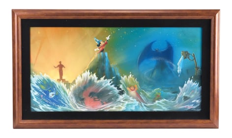 FANTASIA (1940) - William Plumb Collection: Framed Hand-Painted Rob Kaz "The Glorious Colors of