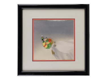WALT DISNEY'S GOOFY: THE ART OF SKIING (1941) - Hand-Painted and Hand-Inked Animation Cel with