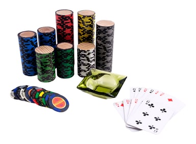 ELVIS (2022) - International Casino Chips, Poker Chip Rolls, Ashtray and Playing Cards