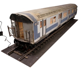 END OF DAYS (1999) - Oversized Light-Up Subway Car Crash-Sequence Model Miniature