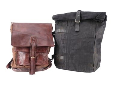 THE EQUALIZER 3 (2023) - Robert McCall's (as played by Denzel Washington) Leather Bag and Canvas Bag