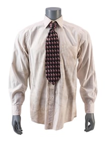 FIGHT CLUB (1999) - The Narrator's (Edward Norton) Distressed Dress Shirt and Tie